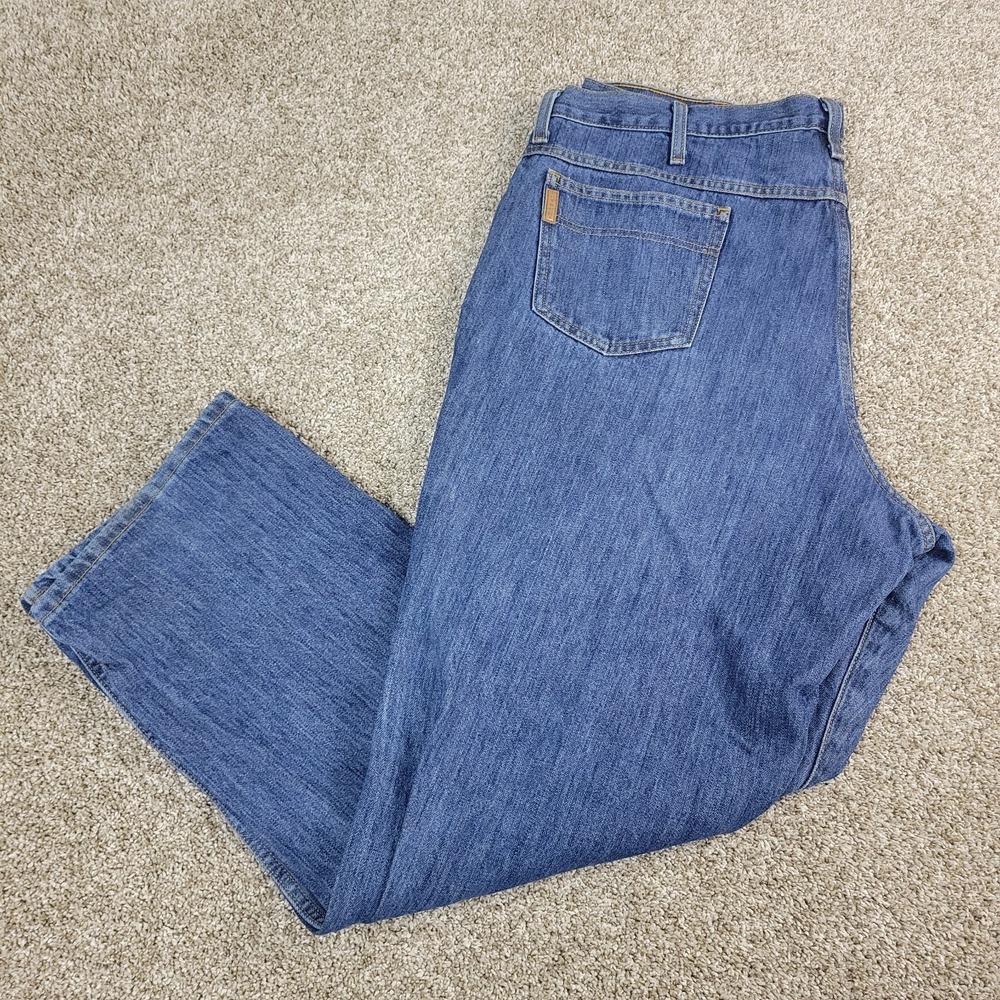 Cinch Green Label Mens 42x32 Blue Denim Stretch 5 Pocket Jeans Medium Wash